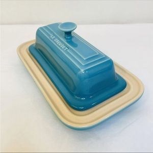 Le Creuset Butter Dish in Caribbean color